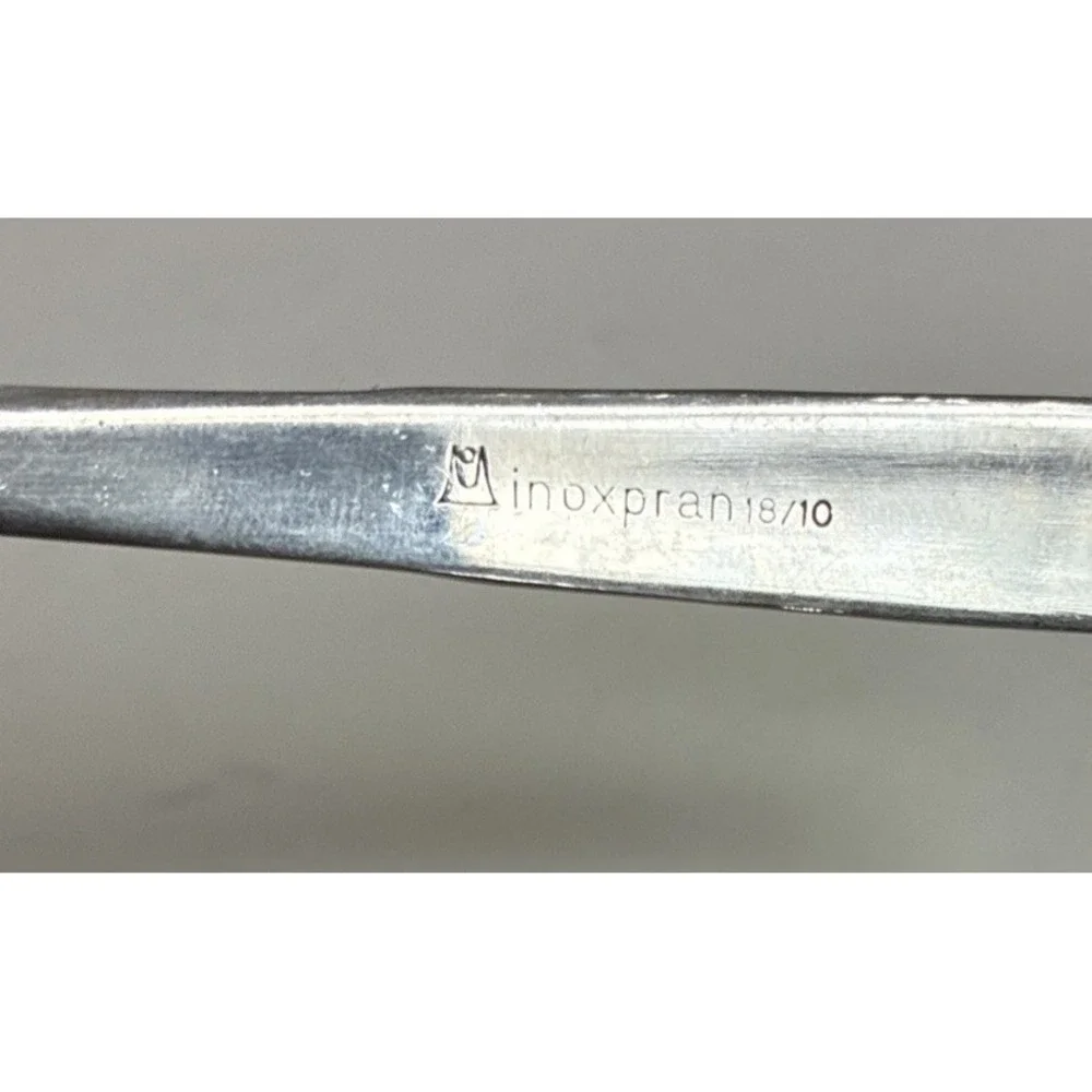 Inoxpran INX1 Teaspoon Stainless 18/10 Gold Tone Accents 5